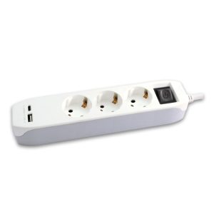 UTIČNICA 3STRUKA 1,4M USB A+C